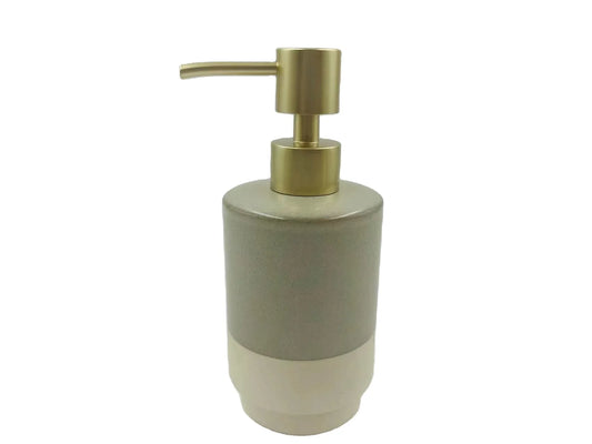 KTX-169811 Modern Two-Tone Ceramic Bathroom Accessory Set – Soap Dish, Toothbrush Cup, and More