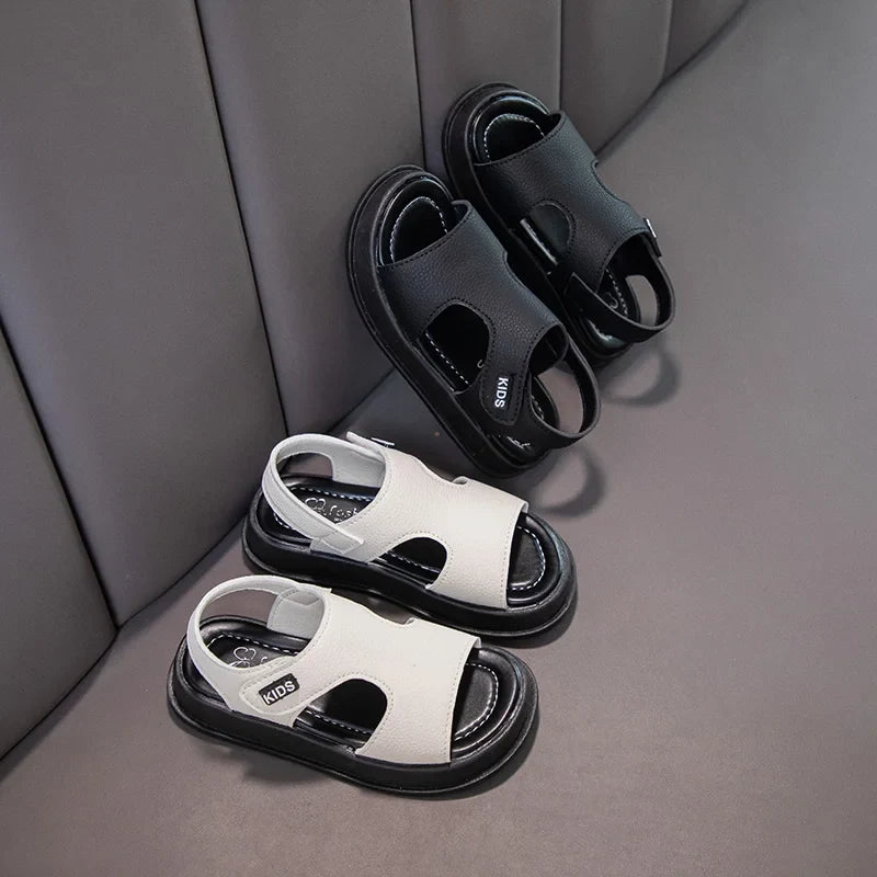 KTX-279443 New Fashion Summer Beach Sandals for Boys PU Material Anti-Slippery Soft-Soled Kid's Shoes