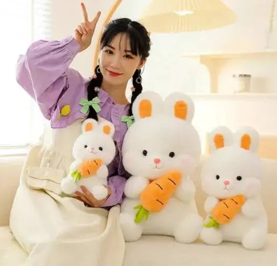 KTX-459155 Soft Plush Rabbit Stuffed Animal Toy in 25/40/50cm Sizes - Ideal Gift for Kids