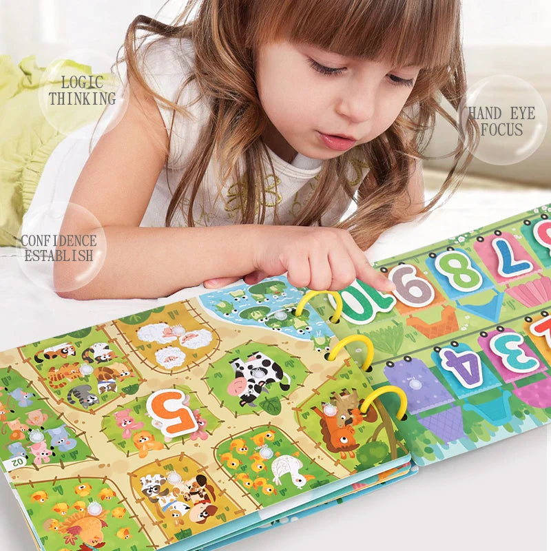 KTX-591059 Sensory Busy Book - Montessori Educational Toy for Early Learning in Toddlers and Preschoolers