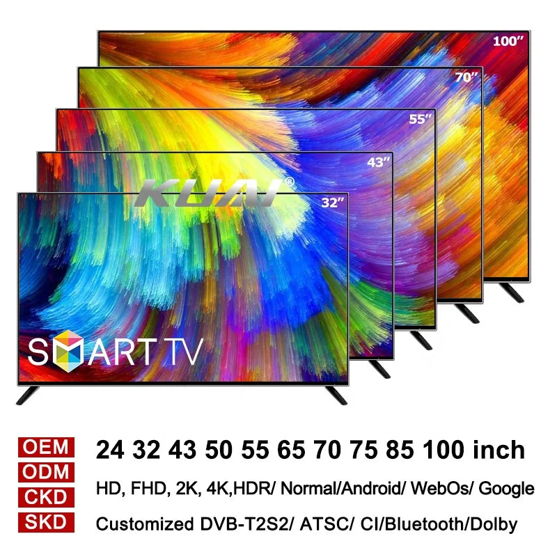 KTX-451155 Smart LED TV 32" to 70" with 4K Ultra HD and Full HD Resolution