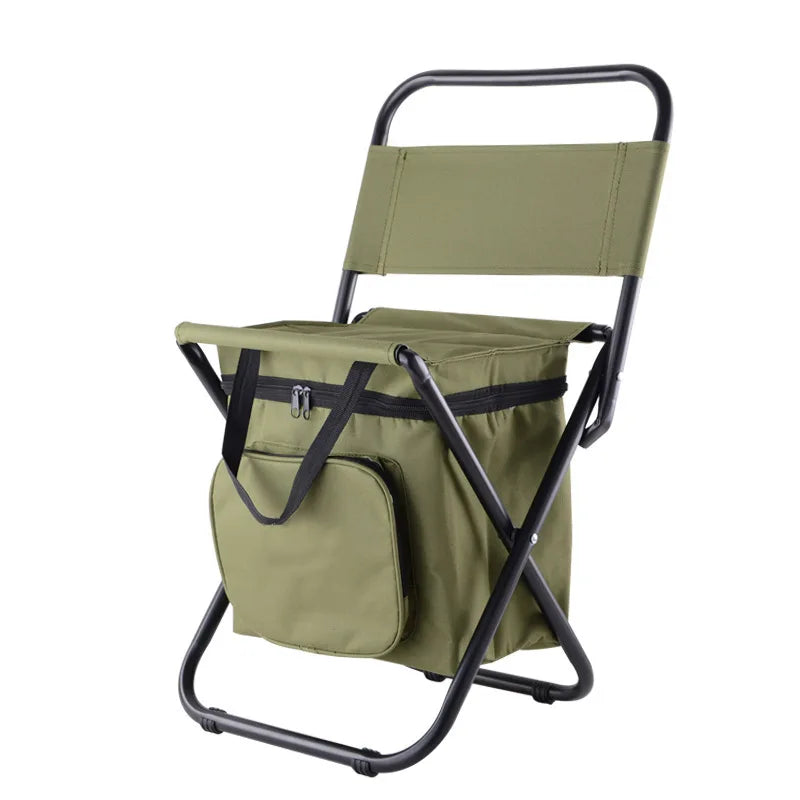 KTX-060755 Folding Camping and Fishing Chair with Backrest for Outdoor Recreation