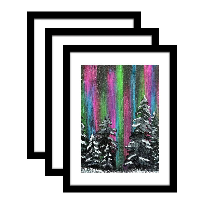 KTX-980563 Wooden Photo Frame Set for Living Room & Bedroom - A1 A2 A3 A4 Sizes