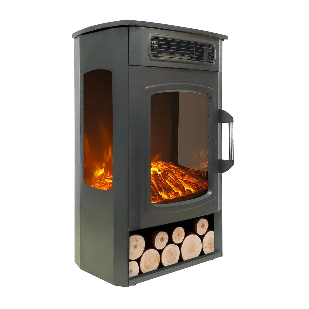 KTX-169747 Freestanding Indoor Electric Fireplace with 3D LED Log Flame Effect