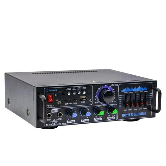 KTX-255187 HiFi Home Digital Amplifier 2*80W Bluetooth MP3 Subwoofer AMP 2.0 Channel Sound System