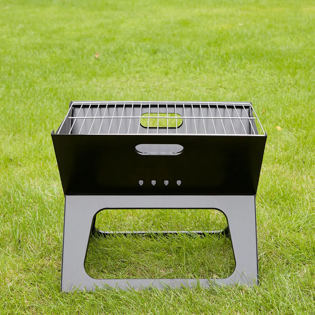 KTX-453971 Portable Folding Charcoal BBQ Grill for Outdoor Camping and Picnic