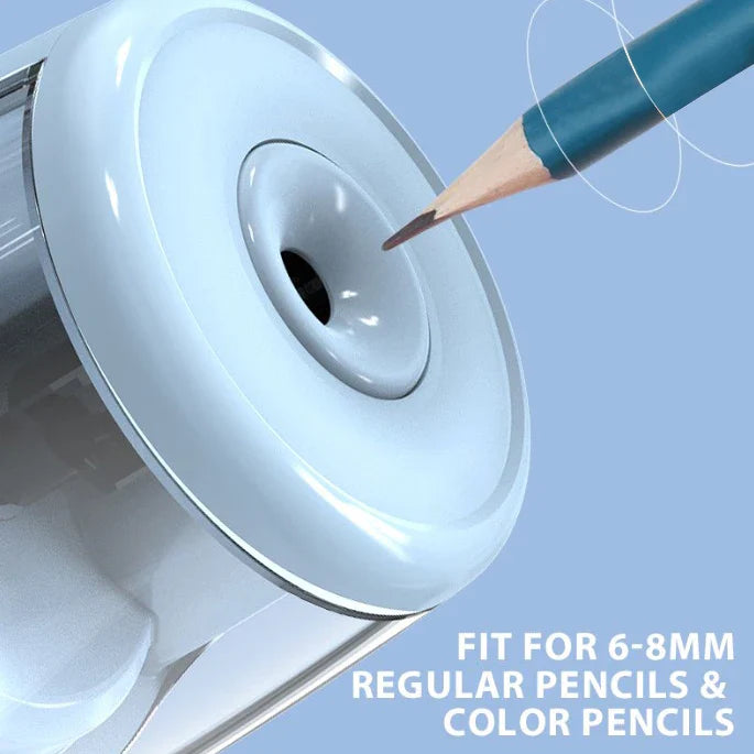 KTX-461139 Portable Electric Pencil Sharpener with Durable Plastic Design for Students
