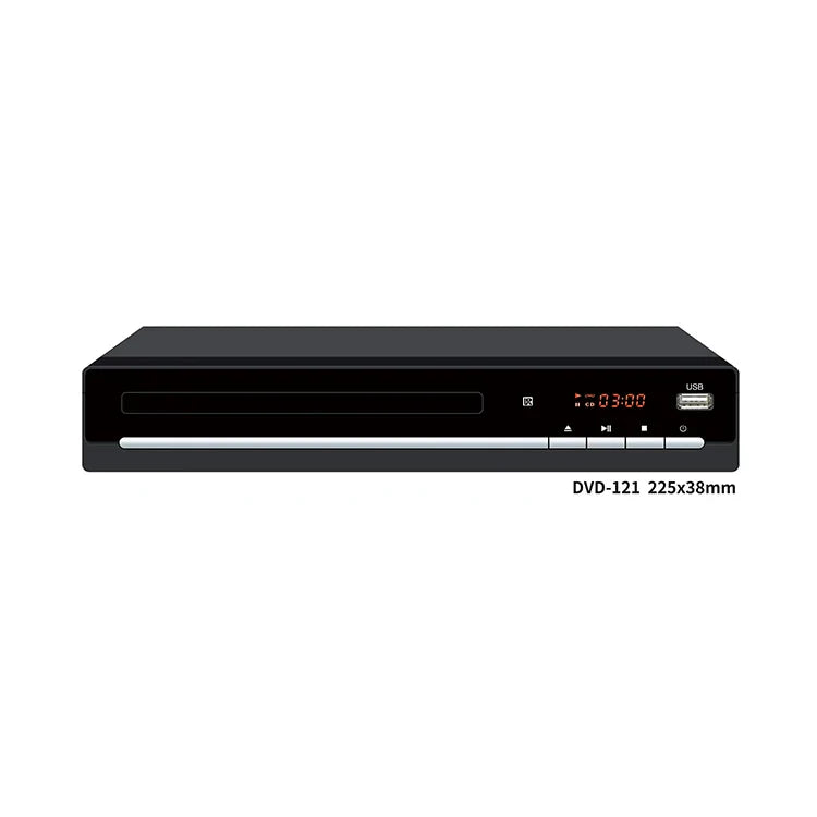 KTX-779987 High-Definition Mini Home Video Player for Blu-ray, DVD, and VCD Playback with Remote Control