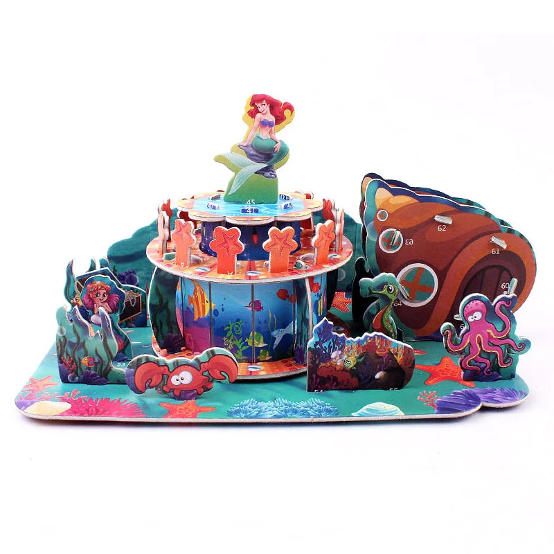 KTX-236371 Children's Creative DIY 3D Foam Paper Puzzle Model Building Toy