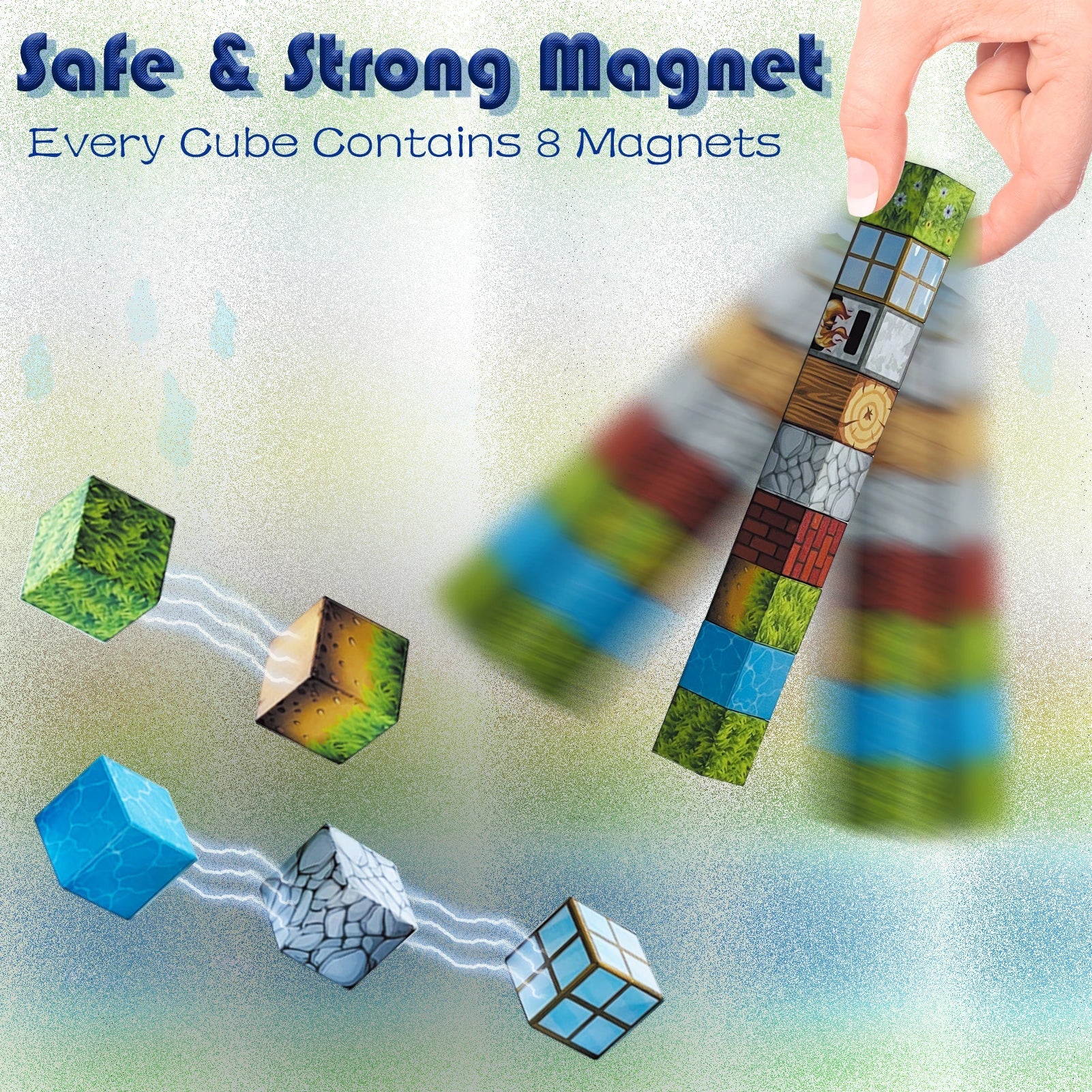 KTX-094931 106-Piece Magnetic Building Blocks Construction Set for Creative Learning