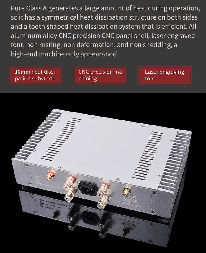 KTX-547155 BRZHIFI A1S 20W Pure Class A Power Amplifier for HiFi Audio Systems