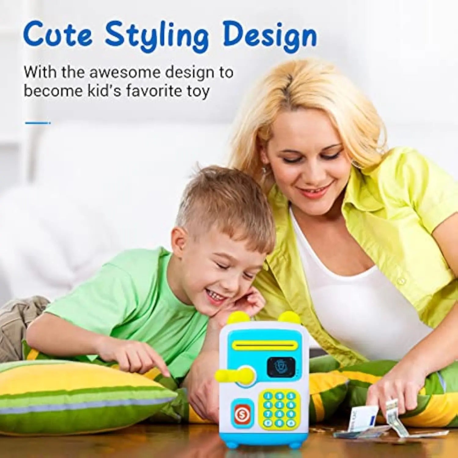 KTX-752979 Electronic Piggy Bank with Face Recognition and ATM Password Feature for Kids