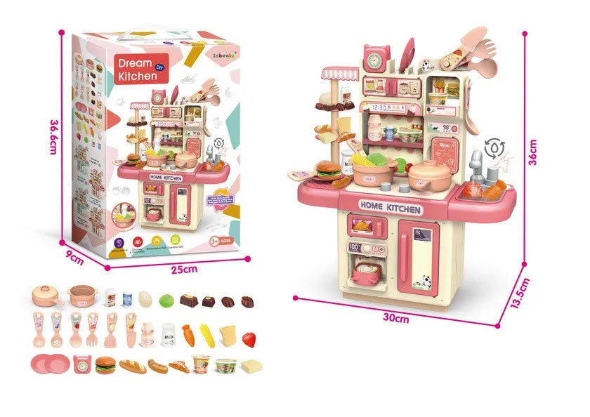 KTX-261459 Interactive Kitchen Play Set for Kids - Customized Role Play Cooking Toy for Ages 2-13