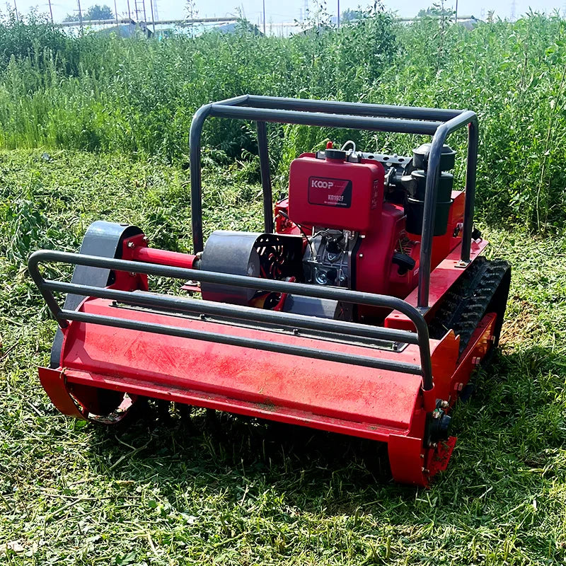 KTX-230675 Remote Control Mini Robotic Lawn Mower - Efficient Grass Cutter for All Terrain Usage