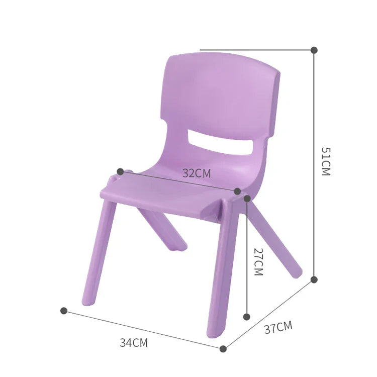 KTX-710355 Colourful Stackable PP Plastic Chairs for Kids – Indoor Use Furniture