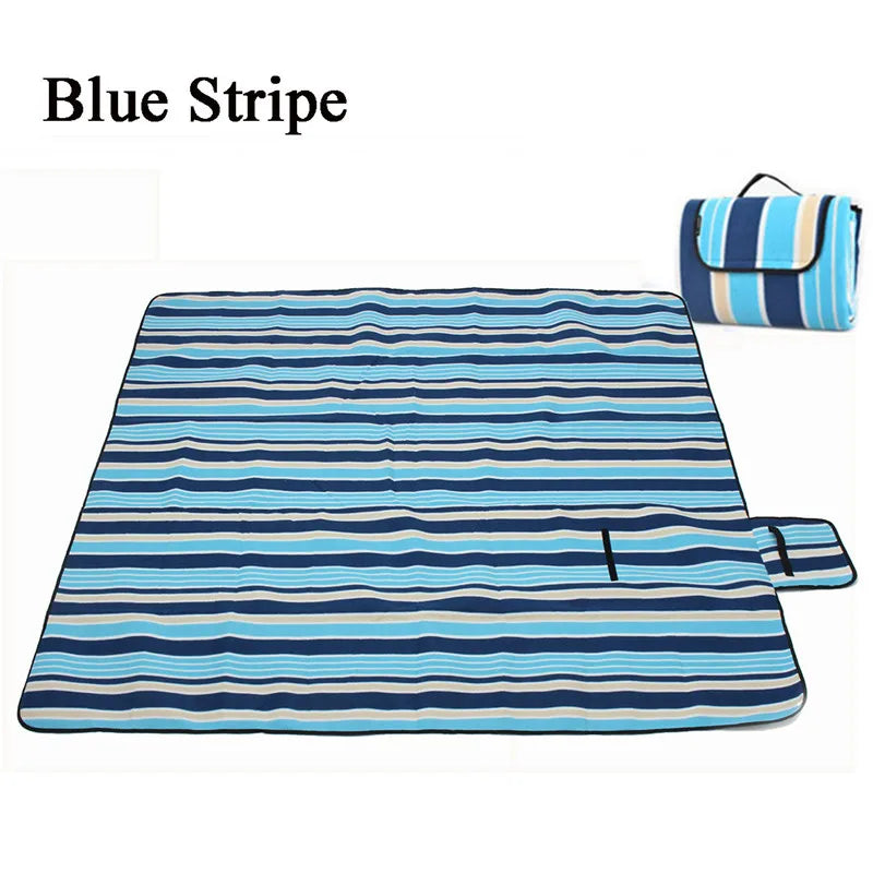 KTX-513235 Extra Large Waterproof Picnic Blanket - Foldable Outdoor Beach Mat for Camping, Hiking and Summer Fun