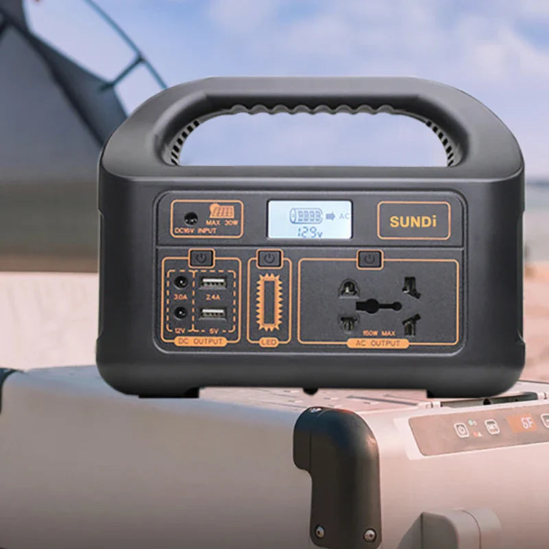 KTX-790035 150W Portable Solar Power Station with Dual AC Outputs for Outdoor Emergency Use