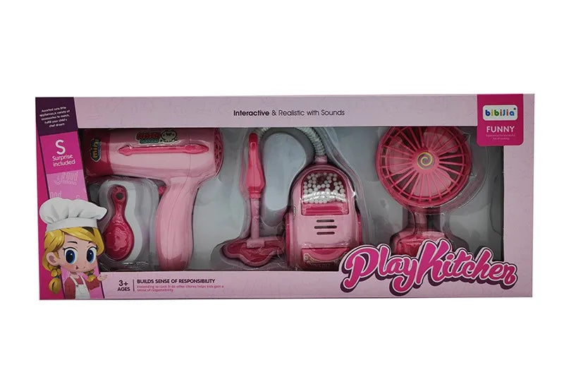 KTX-049043 Colorful Plastic Kitchen Play Set for Kids - Fun Household Appliances Toys