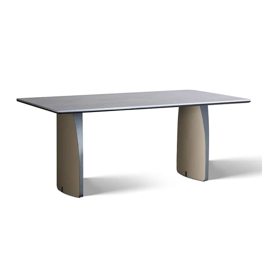 KTX-070803 Modern Nordic Extending Dining Table with Golden Stainless Steel Frame and Tempered Glass Top