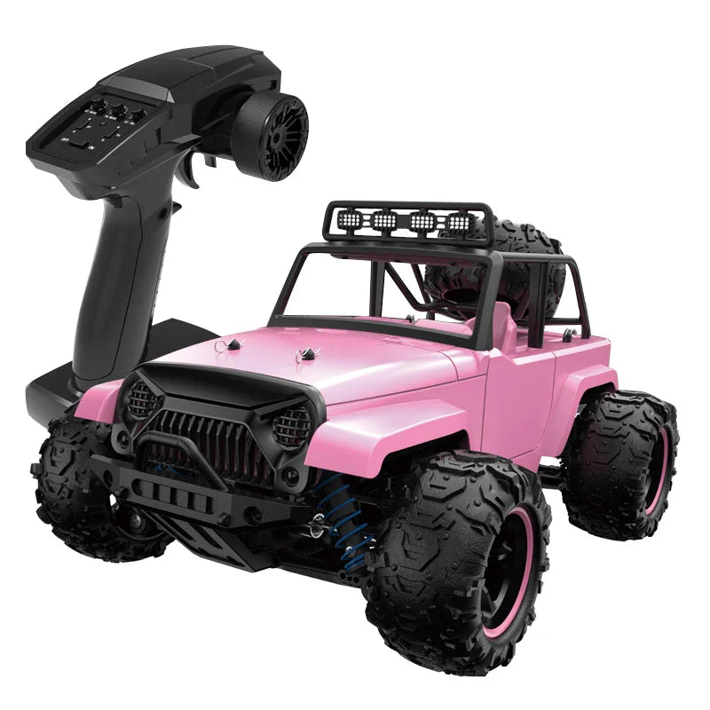 KTX-807315 High-Speed 4WD Off-Road RC Car - Pink Drift Truck, Remote Control, Waterproof, 40 Km/h, 1:18 Scale