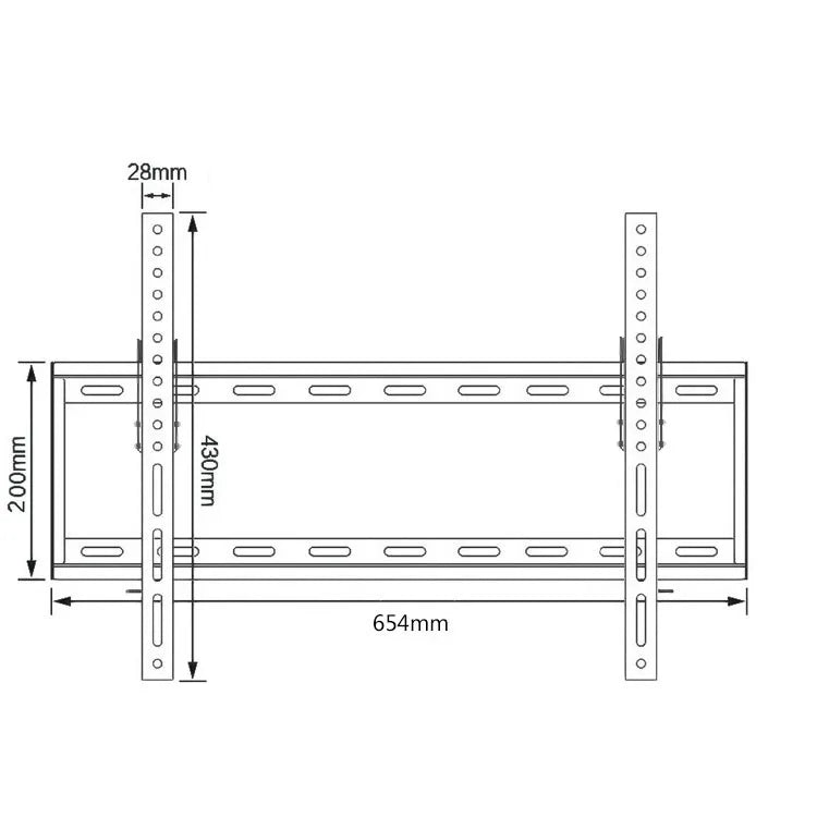 KTX-124627 Universal Tilt TV Wall Mount for 32" to 70" Screens
