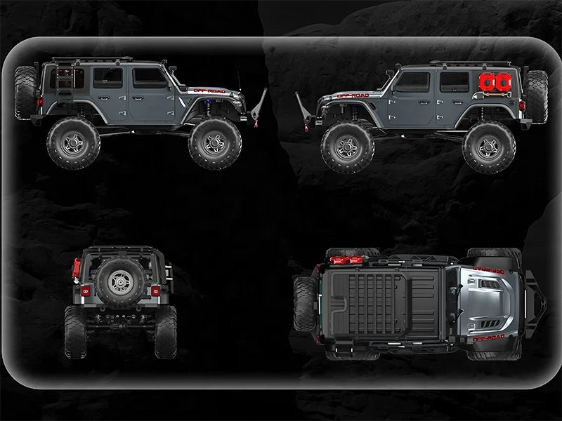 KTX-141523 1:10 Scale Off-Road RC Monster Truck with 4WD, 2.4GHz Remote Control, LED Lights, and 18km/h Speed