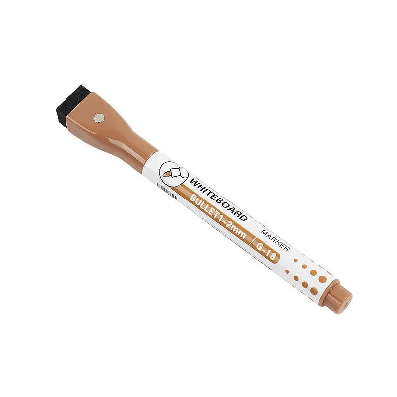 KTX-525523 Magnetic Whiteboard Markers with Eraser - 8 Durable Water-Based Dry Erase Pens for Office and School