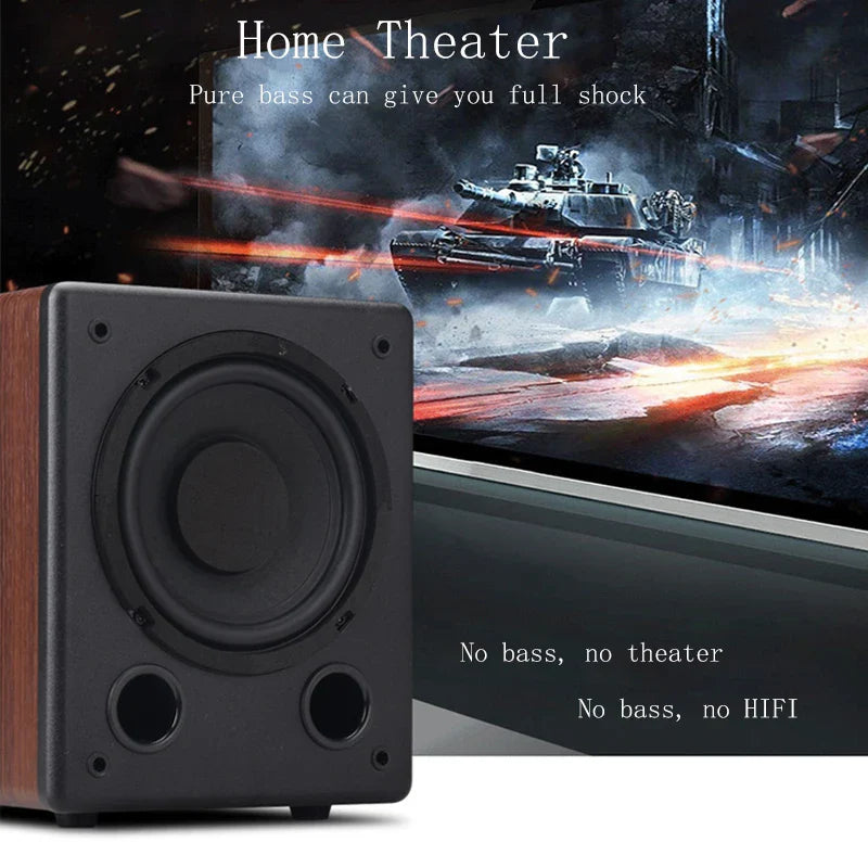 KTX-154579 BRZHIFI SW-6 6.5 Inch Subwoofer 100W Pure Bass Speaker for Home Audio and Theatre Systems