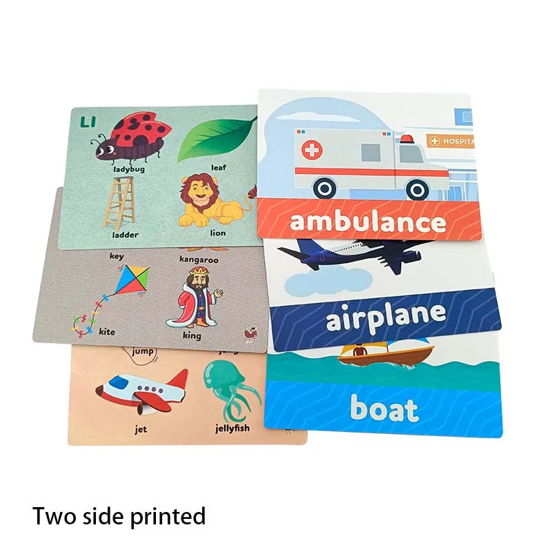 KTX-729875 Custom Thickness Cardboard Learning Cards for Kids Education in Schools