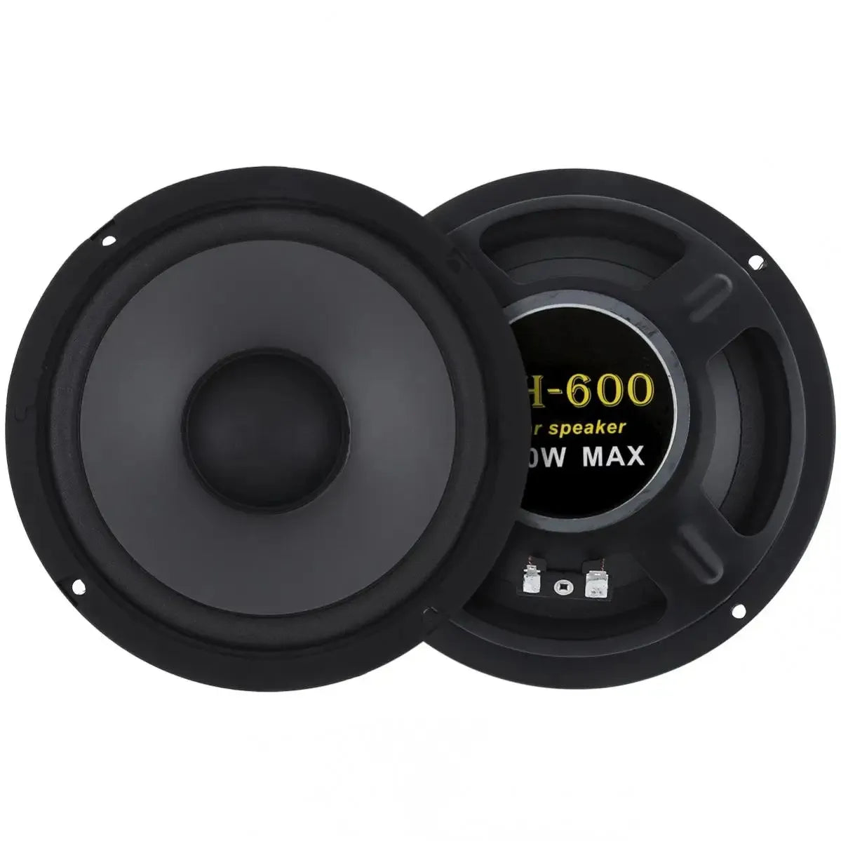KTX-647251 6.5 Inch Coaxial Car Speakers, 600W 2-Way Subwoofer, Full Range Automotive Audio System, Universal Fit, Impedance 4Ω