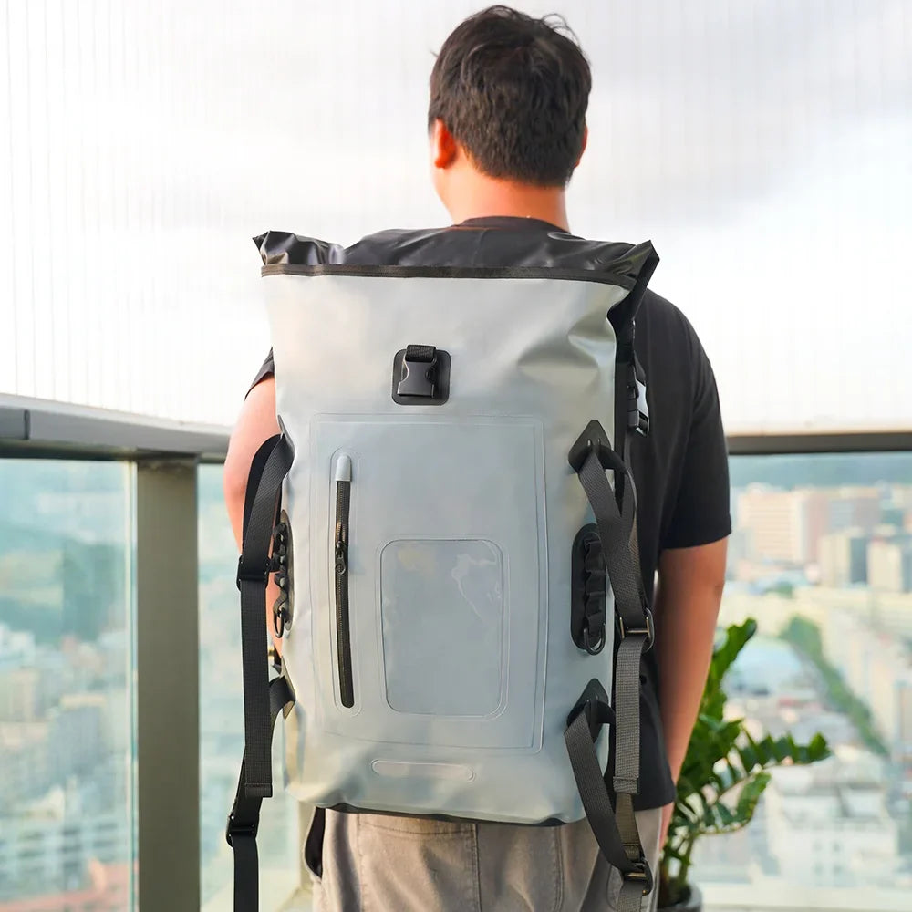 KTX-469779 Waterproof Foldable Backpack 32L with Flipper Pocket for Outdoor Activities and Camping