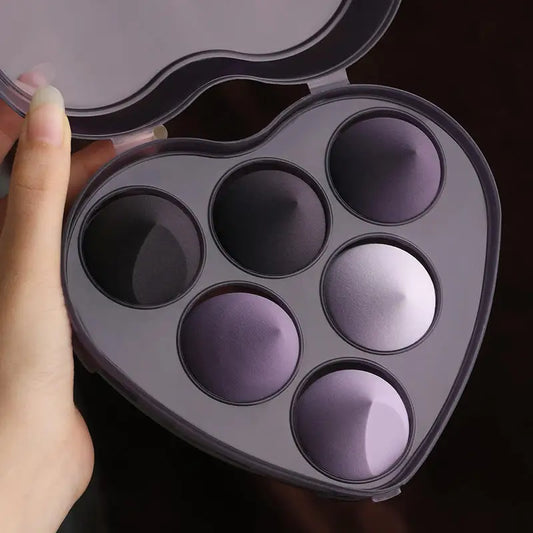 KTX-570835 Heart-Shaped Makeup Sponge Set for Flawless Application and Blending