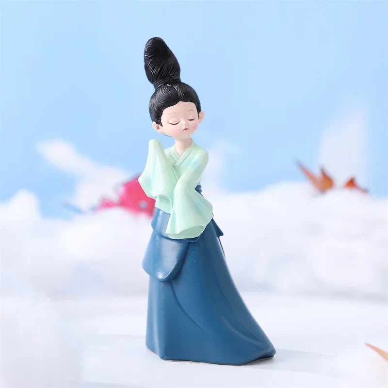 KTX-109587 Antique Inspired PVC Action Figure of Chinese Beauty Lady