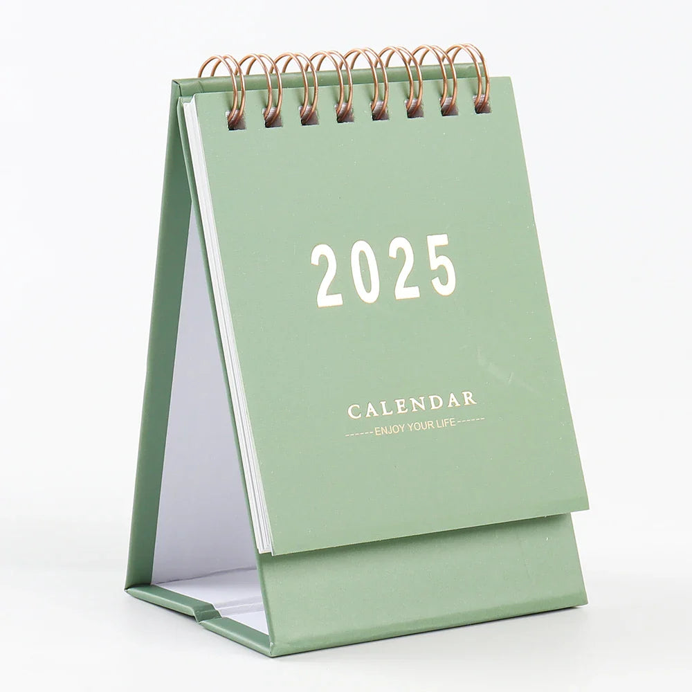 KTX-639635 Creative Portable Desktop Calendar for Office Use - Small Annual Planner