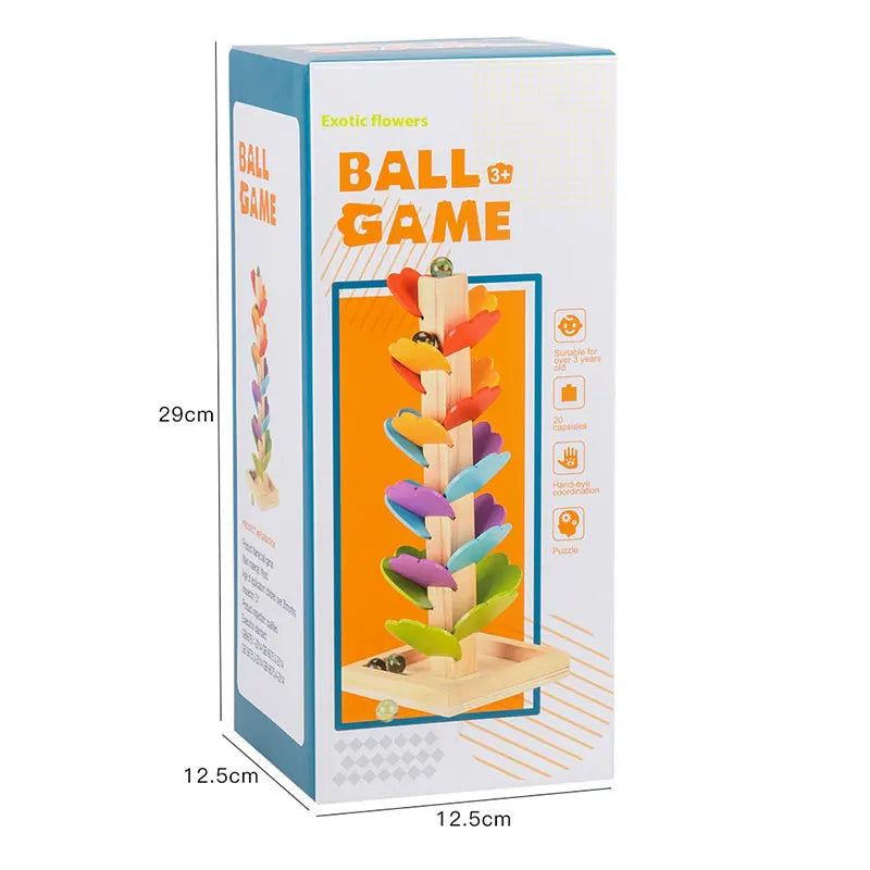 KTX-557139 Interactive Musical Tree Assembly Kit for Kids - Educational Rainbow Ball Run Track Toy