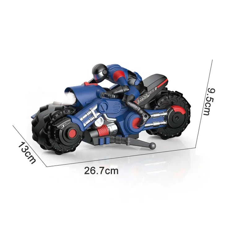 KTX-131539 1:10 Scale 2.4GHz 4-Channel Stunt Off-Road Drift Car with LED Lights - Remote Control Motorcycle для Indoor/Outdoor Fun