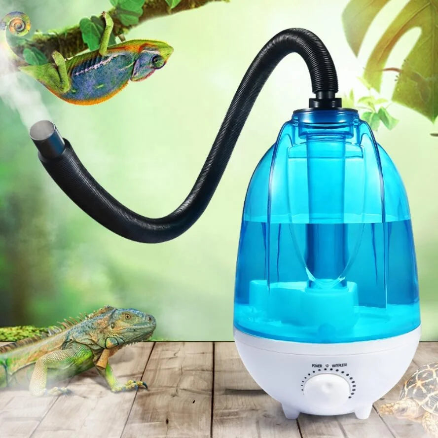 KTX-226067 4L Transparent Reptile Water Tank Humidifier with Extension Tube and Fogger Function