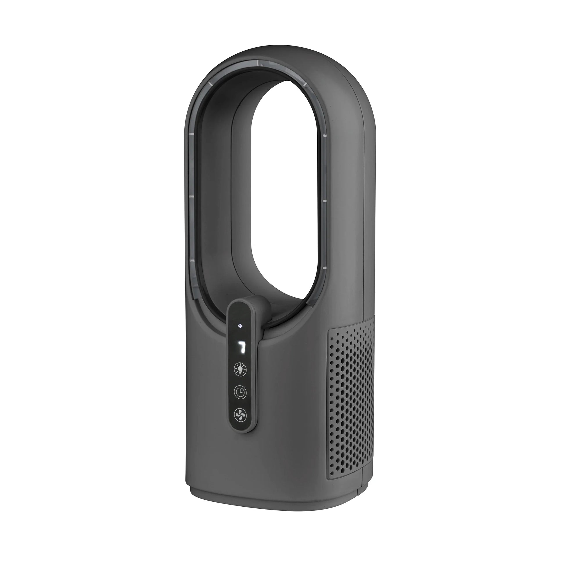 KTX-737683 Bladeless Tower Fan with Type-C Recharge, Night Light and Multiple Speed Settings