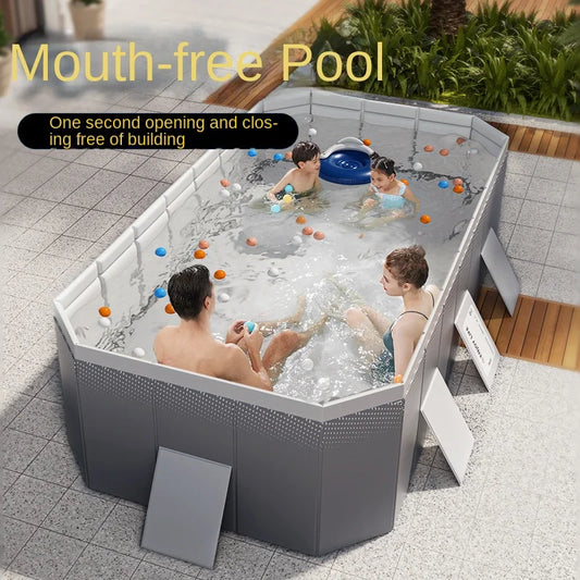 KTX-503699 Large Portable PVC Above Ground Swimming Pool for Outdoor and Children’s Use