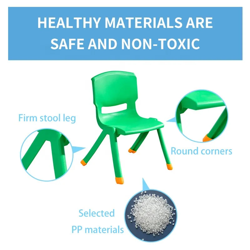 KTX-972499 Durable Plastic Stacking Chair for Children - Ideal for Schools, Daycares and Nurseries
