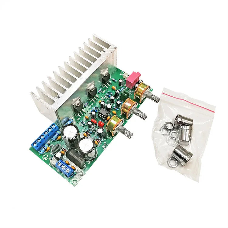 KTX-222419 3-Channel 2.1 Power Amplifier Board TDA2050/TDA2030A, 18W*2 + 32W Low-Noise Subwoofer Module