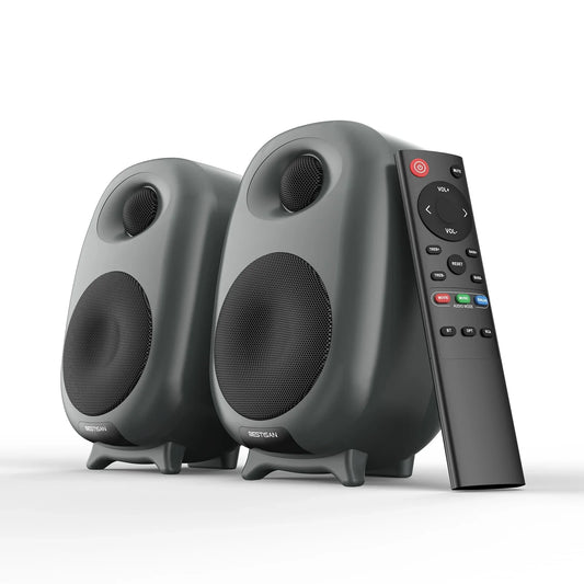 KTX-087891 Two-Way Active Hi-Fi Bookshelf Speakers for Home Audio and Gaming
