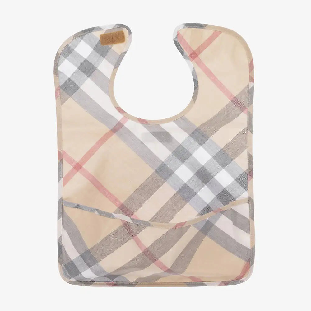 KTX-097491 Plastic Backed Baby square Bib Manufacturers Strap Print
