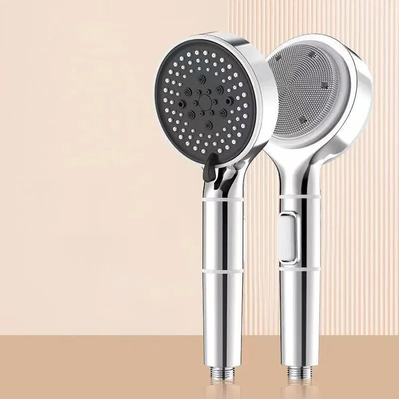 KTX-310547 Pressurised Silver Shower Head for High Water Flow in Bathrooms