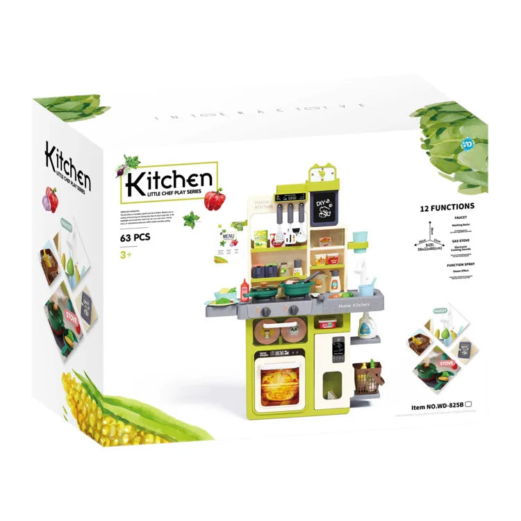 KTX-455699 Educational Pretend Play Kitchen Toy Set for Kids Aged 3-8 - Durable PC Plastic Material