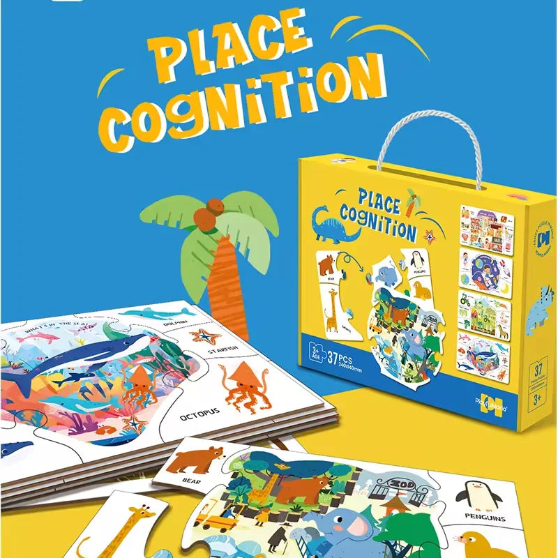 KTX-741779 3D Jigsaw Puzzle Music Box DIY Educational Toy for Children, Cognitive Development