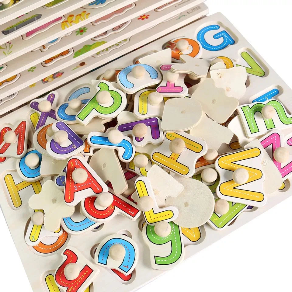 KTX-071379 Colorful Educational Wooden Jigsaw 3D Puzzle for Children, 30x23 cm, Suitable for Ages 3+
