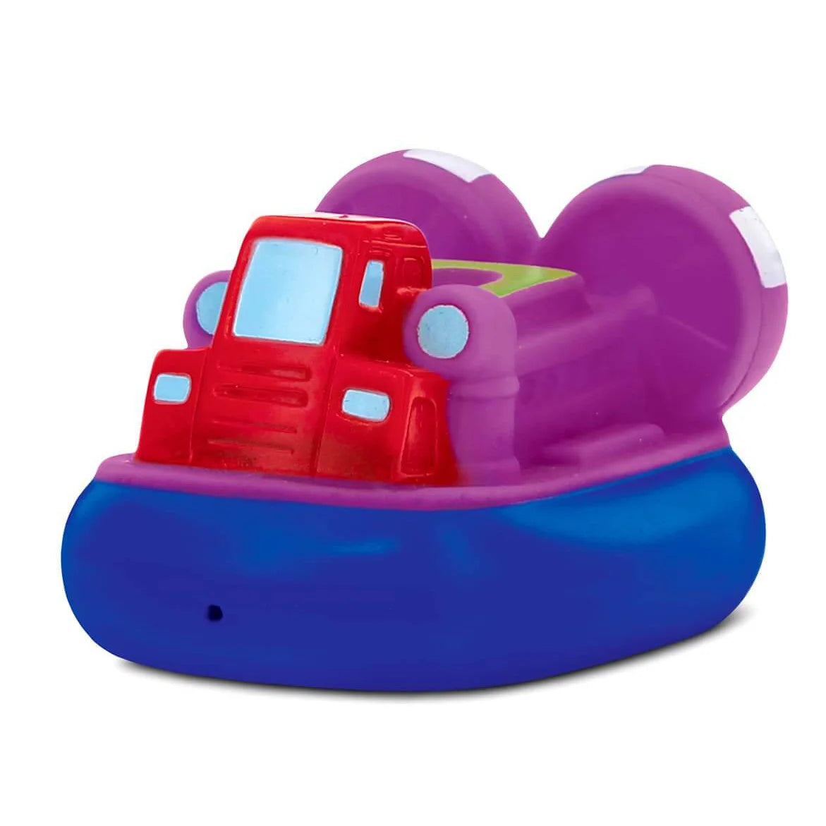 KTX-845459 Cartoon Rubber Bath Toy Set for Toddlers - Boat, Plane, and Car Squirters for Fun Bathtub Play