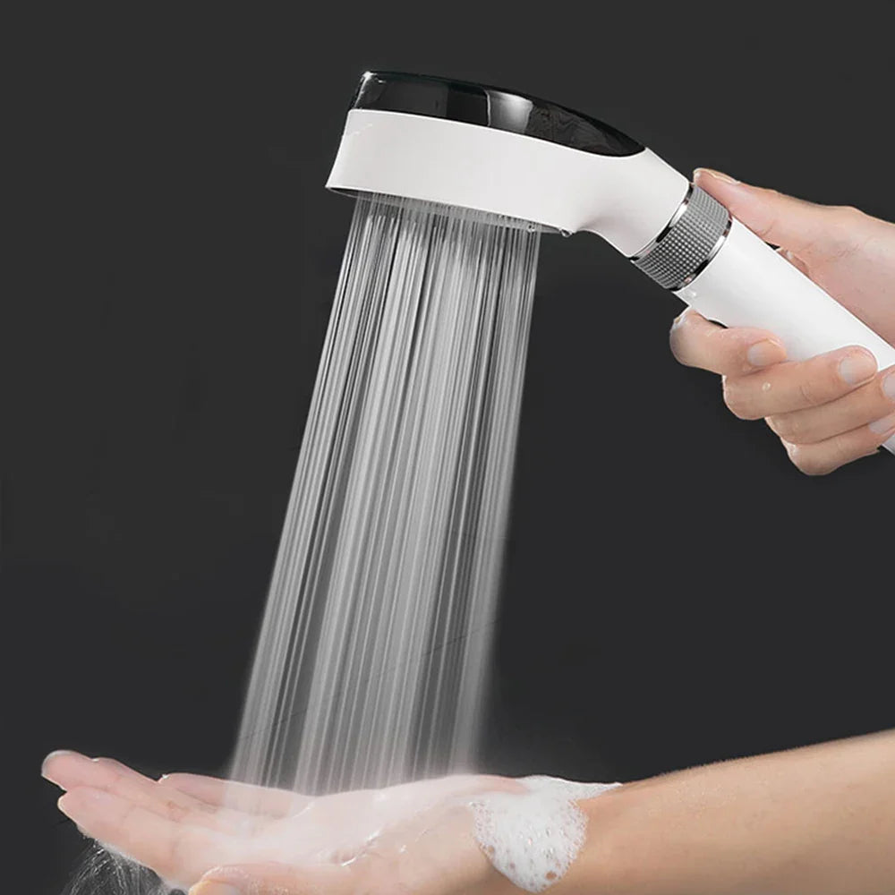 KTX-245011 Luxury Handheld High-Pressure Shower Head with Water Filters and ABS Construction