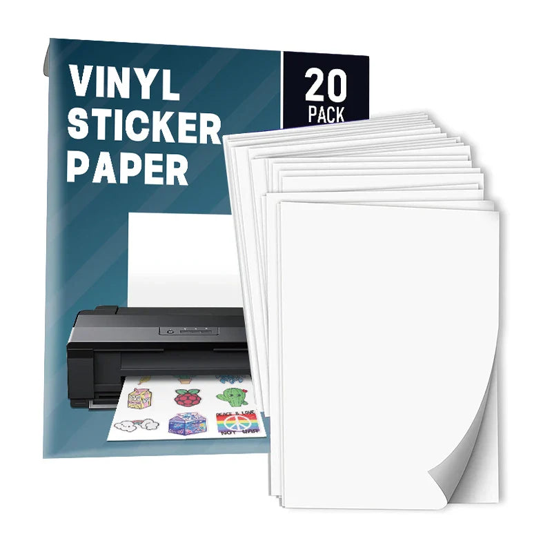 KTX-396755 Custom Printable Matte A4 and Glossy A3 Waterproof Inkjet Vinyl Sticker Paper